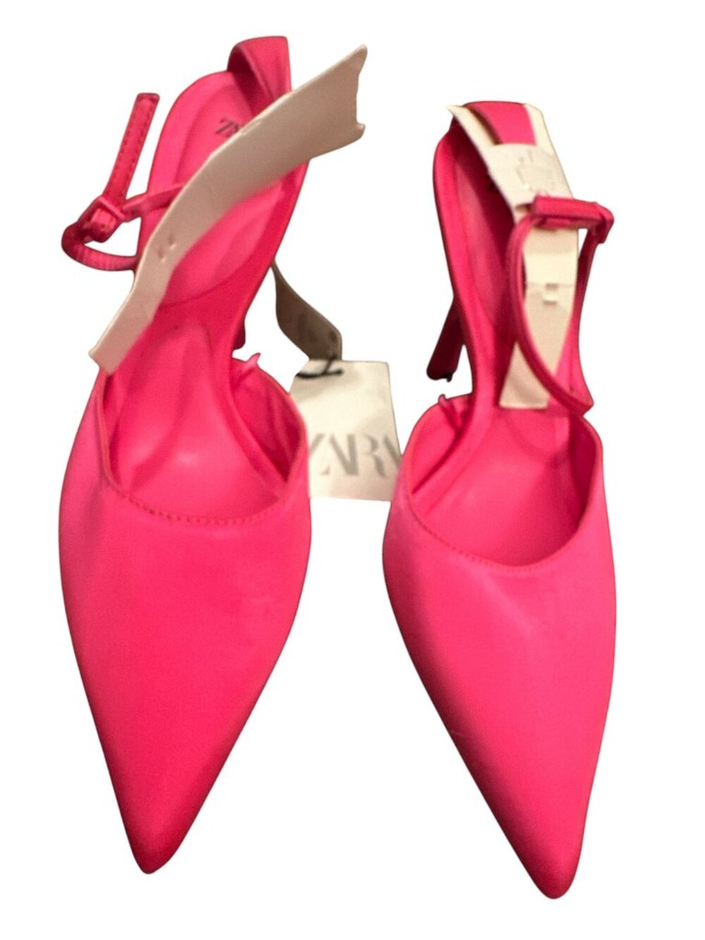 Zara Women's Pointed Toe Heels, Bright Pink, 39